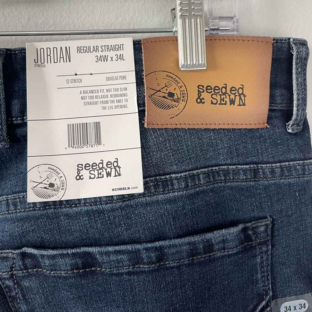 Jordan Men's Dark Blue Slim Jeans - Picture 8 of 11